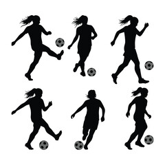 Soccer silhouette bundle set 2025
