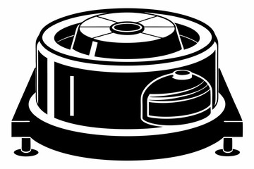 centrifuge line art silhouette vector illustration