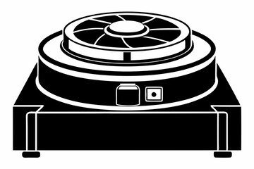 centrifuge line art silhouette vector illustration