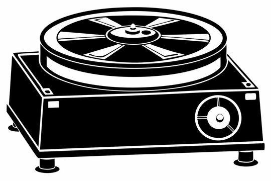 recommend clip art: centrifuge line art silhouette vector illustration