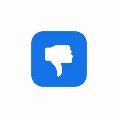 Fototapeta premium dislike review icon sign vector