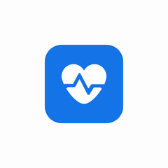 heart rate medicine icon sign vector