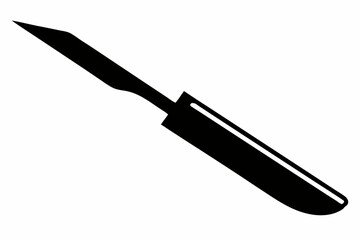 scalpel line art silhouette vector illustration
