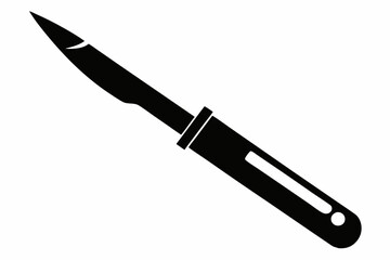 scalpel line art silhouette vector illustration