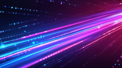 Futuristic digital light streaks, vibrant background, tech design