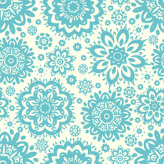 seamless texture with arabesque mandala. arabic background with abstract round geometric pattern