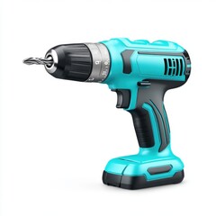 Blue and Black Cordless Power Drill with Battery for Home Improvement and DIY Projects