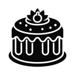 vector illustration of a cake