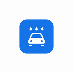 car washing icon sign vector