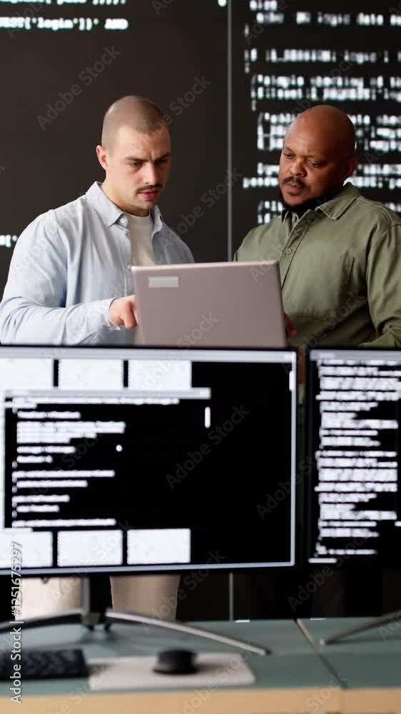 Poster Software Engineer Developers Using Computers