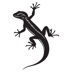 Reptilian Creature Silhouette – Sci-Fi & Fantasy Theme