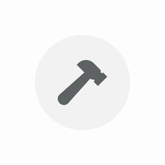 tool hammer icon sign vector