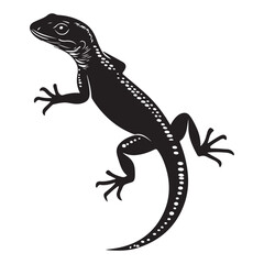 Naklejka premium Wild Reptile Stencil – Tattoo & Sticker Ready Design
