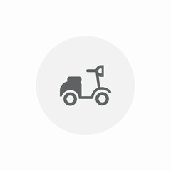 vehicle scooter icon sign vector