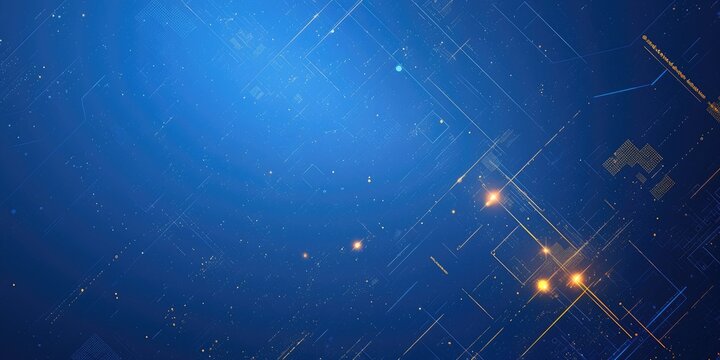 Abstract blue background with high tech elements