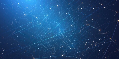 Fototapeta premium Abstract blue background with high tech elements