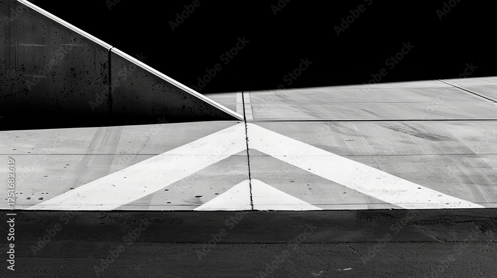 Poster realistic diagonal lines gobo effect with shadows for light overlay and surface casting
