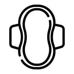 sanitary napkins_1 cut line icon
