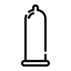 condom cut line icon