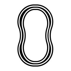 sanitary napkins glyph icon