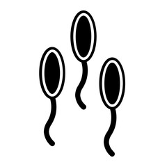 sperm glyph icon