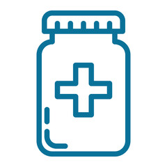medicine bottle color icon