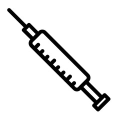 medicine injection line icon