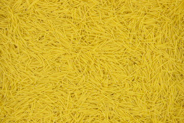 Uncooked dry vermicelli, vermicelli, pasta, close-up, top view