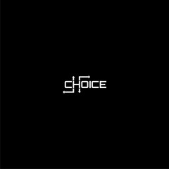 Choice word icon isolated on dark background