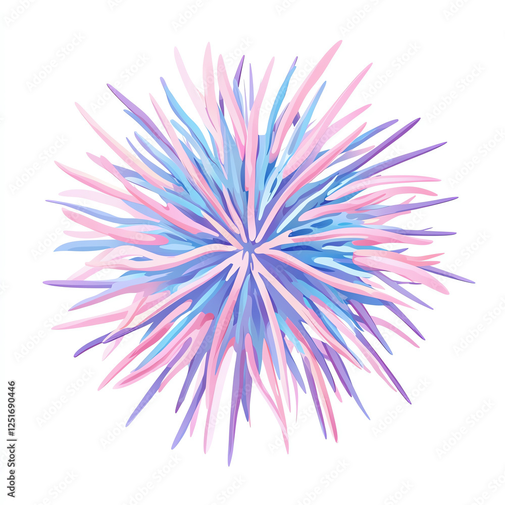 Poster a vibrant and colorful abstract design featuring swirling patterns in shades of pink and blue. perfe