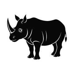  the best rhino silhouette vector illustration 