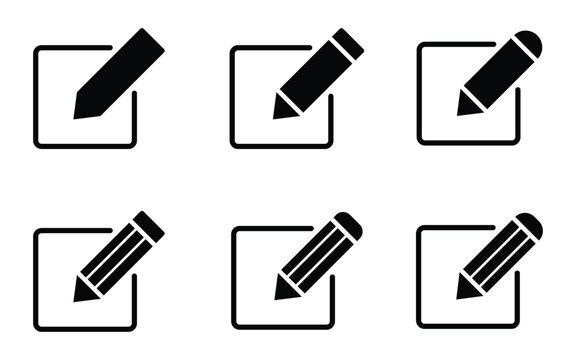 edit pen icon, create modify pen sign button, Pencil icon, sign up icon. editing text file document icons.