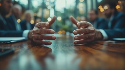 animated business meeting hands gestures conflict resolution negotiation intervention in corporate disputes