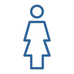 female symbol color icon