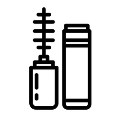 eye brush line icon