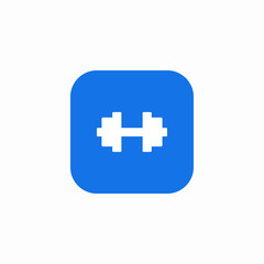Obraz premium gym weight icon sign vector
