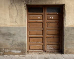 old wooden door