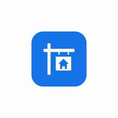 real estate icon sign vector