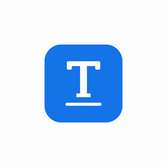 text edit underline icon sign vector