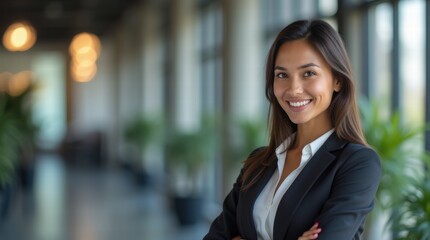 Young woman in a business setting