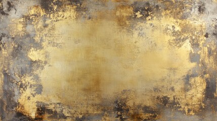 A distressed gold texture background with rough, weathered patches and soft faded areas, blending elegance with a vintage, antique feel