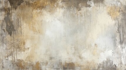 Fototapeta premium A distressed gold texture background with rough, weathered patches and soft faded areas, blending elegance with a vintage, antique feel