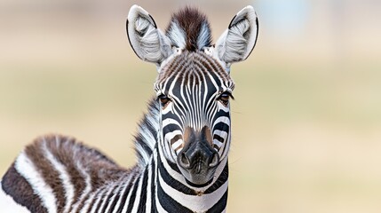 Fototapeta premium Zebra Portrait in Natural Habitat