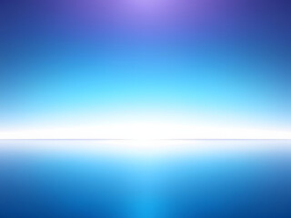 Obraz premium Sky, horizon, blue, gradient, light, bright, calm, serene, vast, open, space, clear, skyline, dawn, dusk, sunrise, sunset, tranquil, peaceful, expansive, infinite, horizon line, blue sky, sky gradient