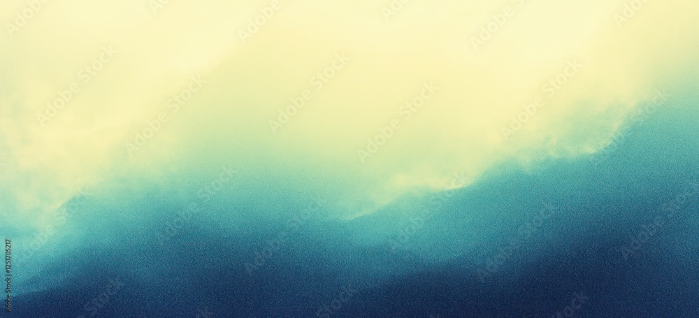Aufkleber gradient abstract background with green blue blending smooth textures for minimalist design