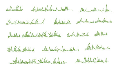 grass continuous one vector image