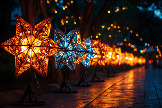 Filipino parol lanterns