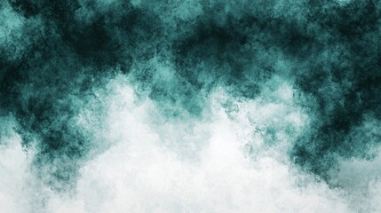 Obraz premium Abstract teal and white cloud-like background. Possible use for website background or graphic design