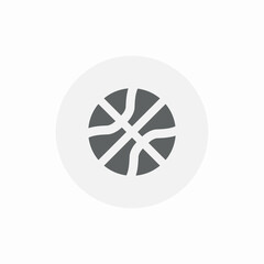 basketball ball sports icon sign vector