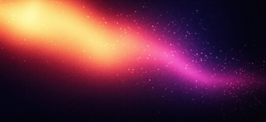 Abstract Gradient Art Vibrant Colors Smooth Transition Deep Purple Warm Orange Soft Bokeh Minimalistic Composition